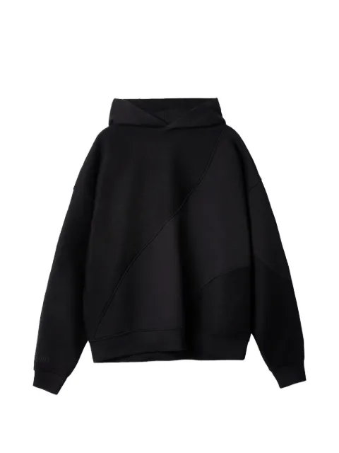Only the Blind Split Cut and Sew hoodie Black OTBH1258