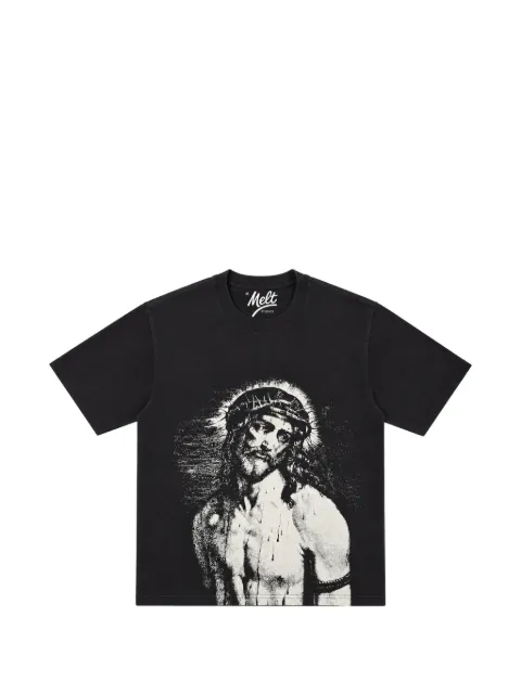 Melt graphic-print T-shirt Black MS5450