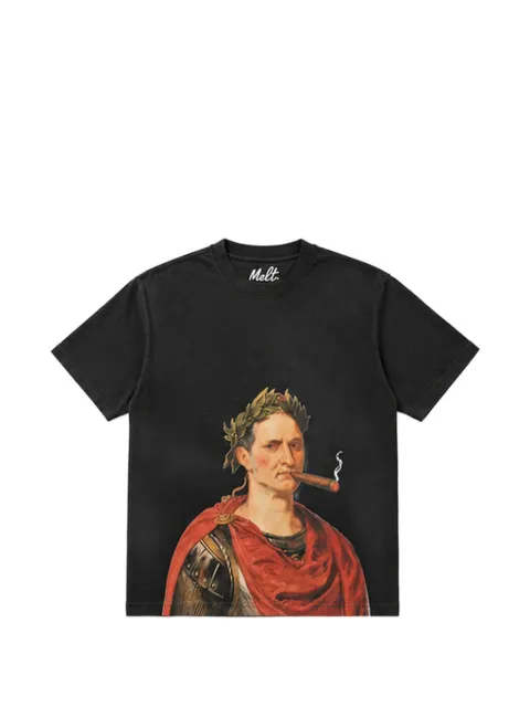 Melt graphic-print T-shirt Black MS5447