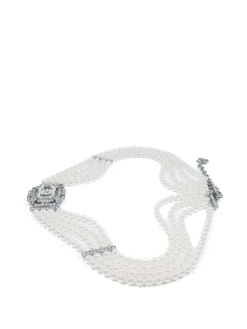 CHANEL Pre-Owned CC turn-lock belt Silver 2181800025757