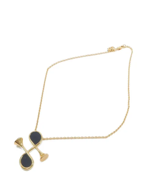 Hermès Pre-Owned H-pendant necklace Gold H500080