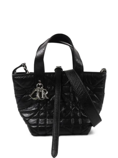Christian Dior Pre-Owned small Toujours logo-charm tote bag Black M2835PNUCM900