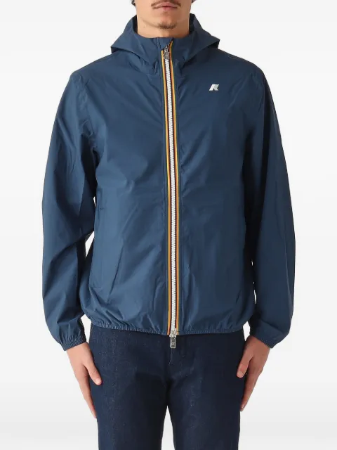 K-Way Jack hooded logo-print jacket Blue K5127QW