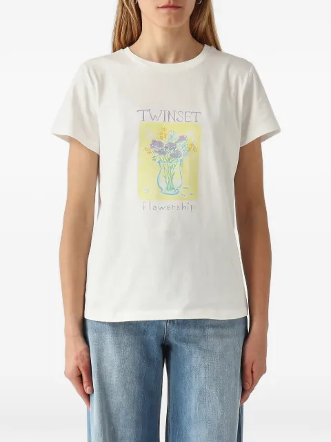 TWINSET regular T-shirt with print White 261TP2341