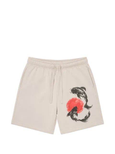 Melt graphic-print drawstring shorts Neutrals MSRTSHO5034