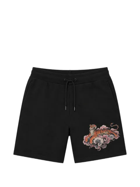Melt tiger-print drawstring shorts Black MSRTSHO5031