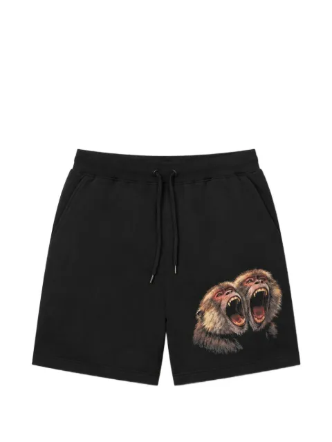Melt graphic-print drawstring shorts Black MSRTSHO5036