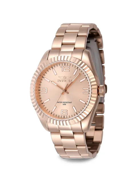 Invicta fluted bezel 36mm watch Pink 47477