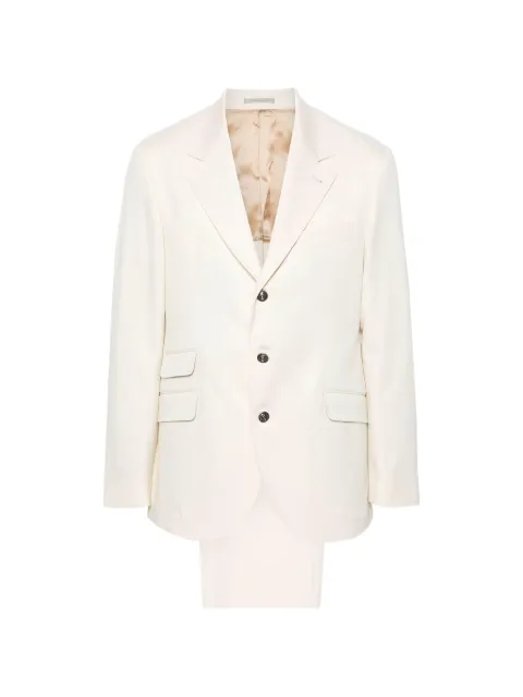 Brunello Cucinelli tailored wool suit Neutrals MY446LDWMKC002