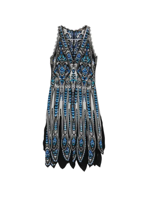 Roberto Cavalli all-over graphic-print dress Blue YDT104GFH83
