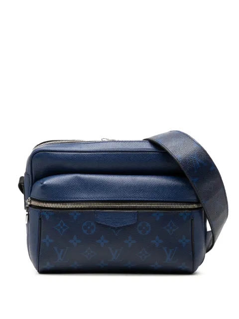 Louis Vuitton Pre-Owned 2020 Monogram Taigarama Outdoor Messenger crossbody bag Blue H7E3F4JGUJBF7V4P