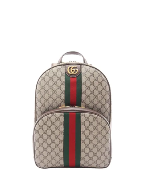 Gucci Pre-Owned 2016-2026 Medium GG Supreme Ophidia backpack Neutrals L04PJJ6FEOEXH9E0