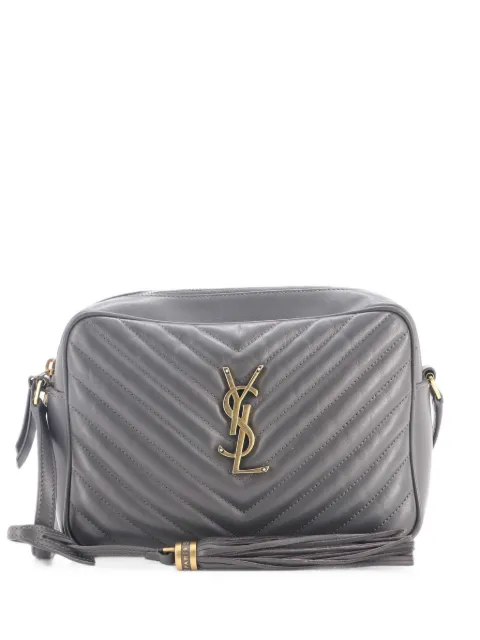 Saint Laurent Pre-Owned Lou Camera Bag Matelasse Chevron Leather Small crossbody bag Grey TBDGDJ75BMCR2NFT