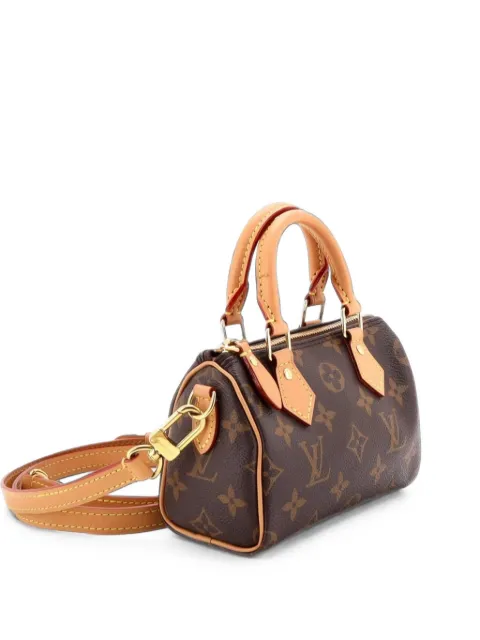 Louis Vuitton Pre-Owned Speedy Bandouliere NM Bag Monogram Canvas Nano crossbody bag Brown M0LNC28VQ6DXOV0T