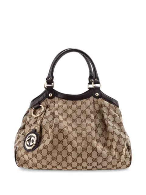 Gucci Pre-Owned Sukey GG Canvas with Leather Medium tote bag Brown R6UEY470V1GEFUK2