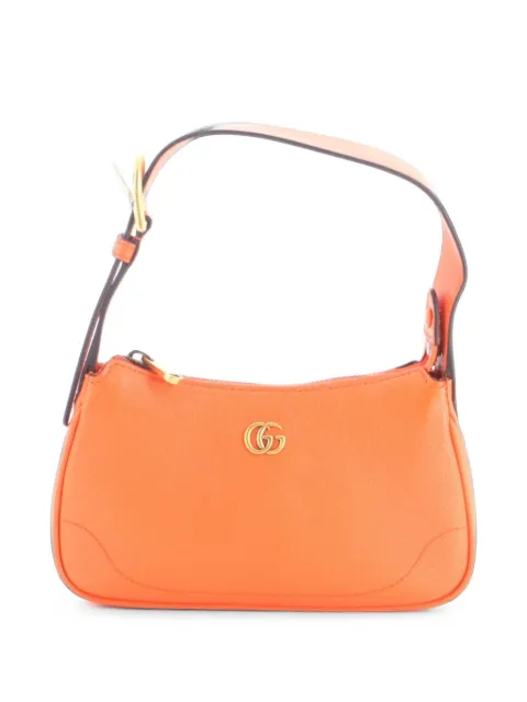 Gucci Pre-Owned Aphrodite Leather Mini shoulder bag Orange SCMAV0HPM3JT69RY