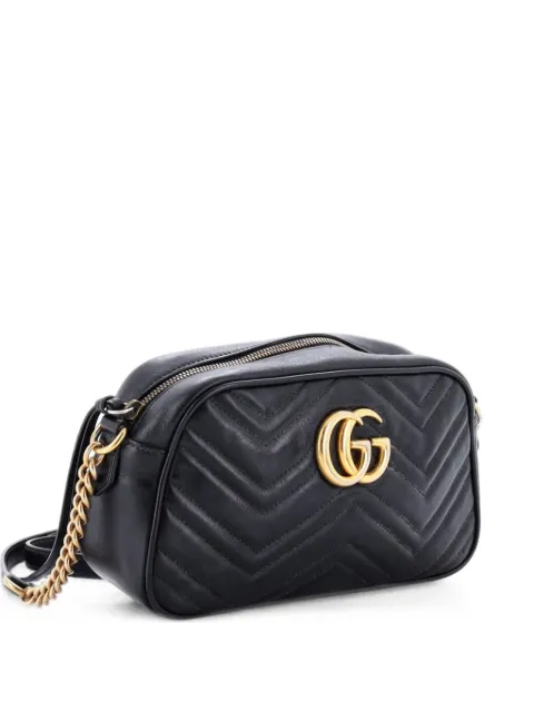 Gucci Pre-Owned GG Marmont Shoulder Bag Matelasse Leather Small crossbody bag Black TBJC1NAHY8NPHRYV