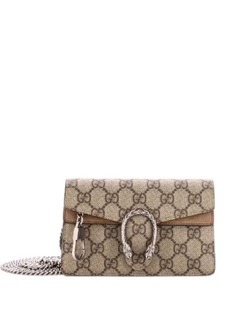 Gucci Pre-Owned Dionysus Bag GG Coated Canvas Super Mini crossbody bag Brown TYLD8CDLOH84MT4O