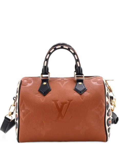 Louis Vuitton Pre-Owned Speedy Bandouliere Bag Wild at Heart Monogram Empreinte Giant 25 satchel Brown JPD5YVHEB0NW9FJO