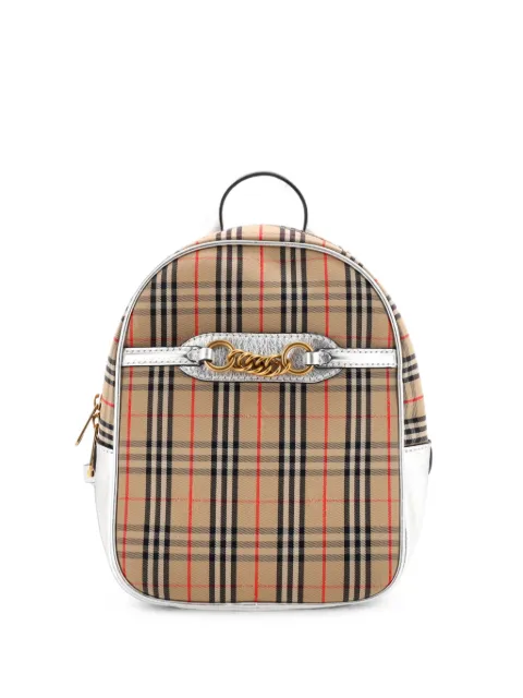 Burberry Pre-Owned Link 1983 Knight Check Canvas Medium backpack Brown VH1NXOSV7XSKKKWV