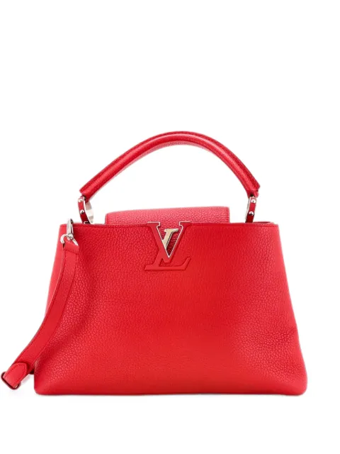 Louis Vuitton Pre-Owned Capucines Bag Leather PM satchel Red I93L3JRKW7ILZ28R