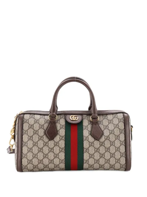 Gucci Pre-Owned Ophidia Boston Bag GG Coated Canvas Medium satchel Brown 3TID6IF4EDFMJ3MQ