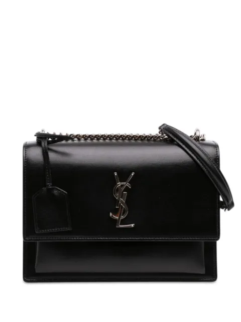 Saint Laurent Pre-Owned 2017 Medium Calfskin Monogram Sunset crossbody bag Black P3OQTQE5NZPSGF9J