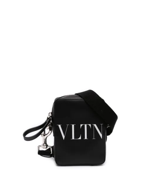 Valentino Garavani Pre-Owned 2018-2026 Small Leather VLTN crossbody bag Black 7ELCJ74HHC7FAE77