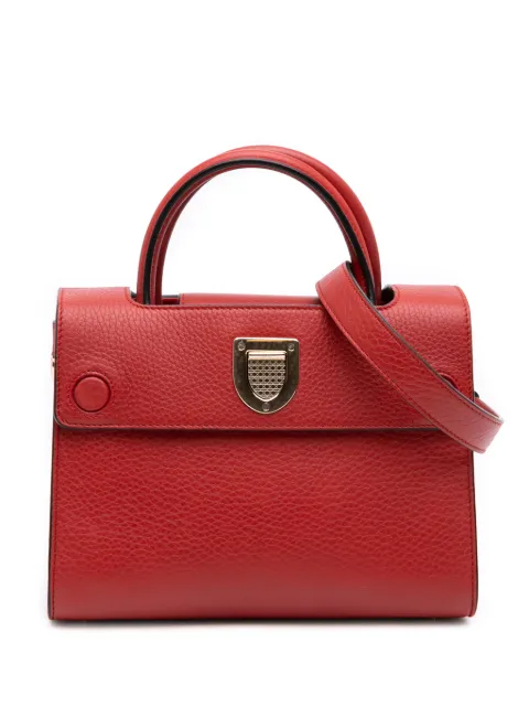 Christian Dior Pre-Owned 2017 Mini Grained Calfskin Diorever satchel Red 8H8MCJ2VXBBCML9X