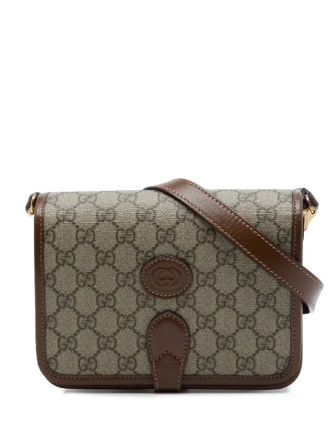 Gucci Pre-Owned 2016-2026 Mini GG Supreme Interlocking G crossbody bag Neutrals 9XEUTMWEJWJ05H7C