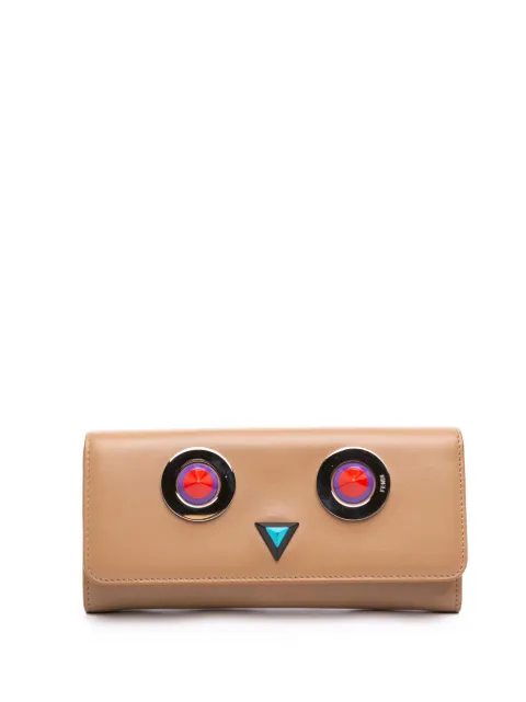 Fendi Pre-Owned 2010-2026 Leather Hypnoteyes Continental Wallet long wallets Neutrals CYG7AL63IX6RSVKQ