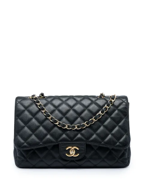 CHANEL Pre-Owned 2010-2011 Jumbo Classic Caviar Single Flap shoulder bag Black 5K7KTFKA6PAPW4UP