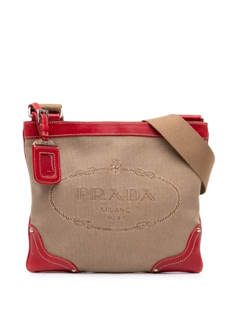 Prada Pre-Owned 2010-2026 Canvas Canapa Logo crossbody bag Red 15PEHW09MBTL92OA