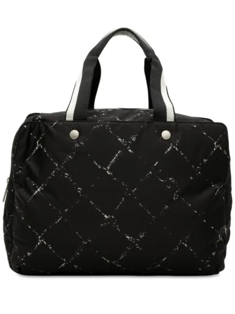 CHANEL Pre-Owned 1997-1999 Old Travel Line Nylon handbag Black R9RS1QDS3TV8PJ1A