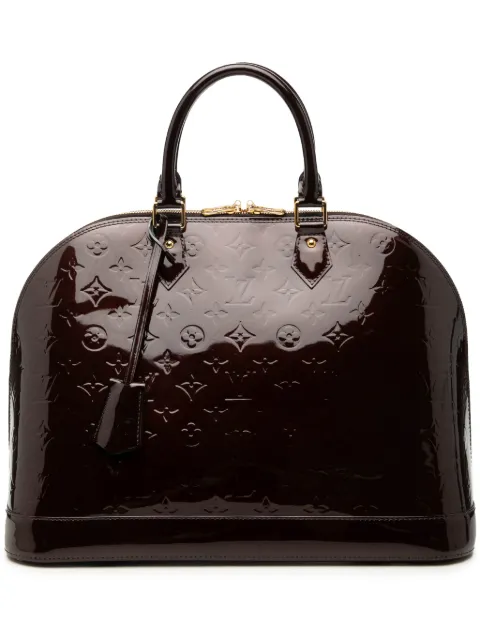 Louis Vuitton Pre-Owned 2012 Monogram Vernis Alma GM handbag Purple 7MFR5FDG9LDNJE5R