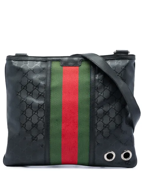 Gucci Pre-Owned 2016-2026 GG Imprime Web crossbody bag Black 5YK4SHRTZ72JN6GF