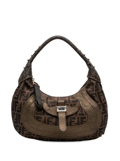 Fendi Pre-Owned 2000-2010 Zucca Canvas Spy hobo bag Brown 1XQF2ECJ6B73N6V2