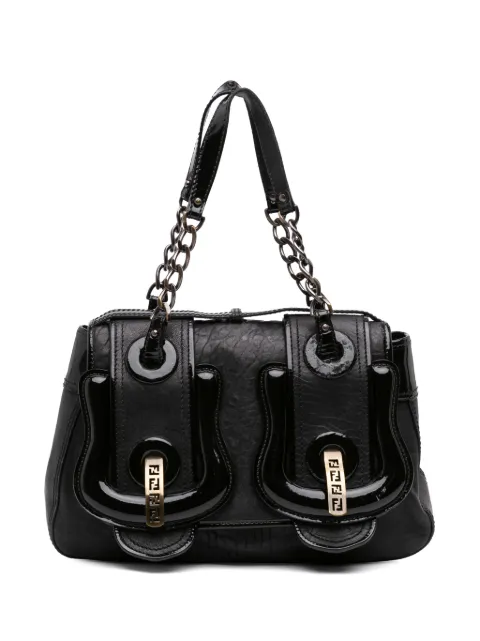 Fendi Pre-Owned 2000-2010 Medium Leather B Bag Top Handle Bag handbag Black 26LXWJV56SK3IFMV