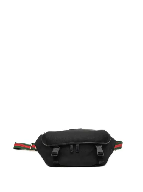 Gucci Pre-Owned 2000-2015 Canvas Techno Web belt bag Black 2QUXIL0QLXXGNWBQ