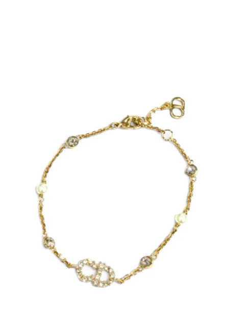 Christian Dior Pre-Owned 2021-2026 Gold Plated Crystal and Faux Pearl Clair D Lune Bracelet costume bracelet Gold UOU2LMLWTHZZFAYJ