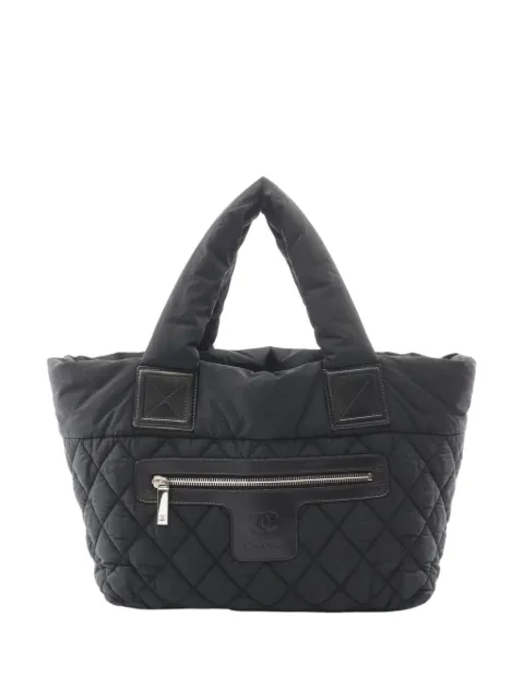 CHANEL Pre-Owned 2009-2010 Coco Cocoon Nylon tote bag Black 99GXYUHBL6ZCA745