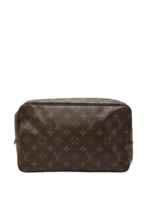 Louis Vuitton Pre-Owned 1987 Monogram Trousse Toilette 28 clutch bag Brown T3X9JXQEN8Q1F13N
