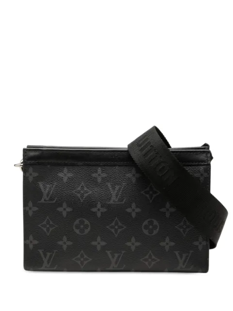 Louis Vuitton Pre-Owned 2021-2026 Monogram Eclipse Gaston Wearable Wallet crossbody bag Black NBVJ0HVQKASWG9LU