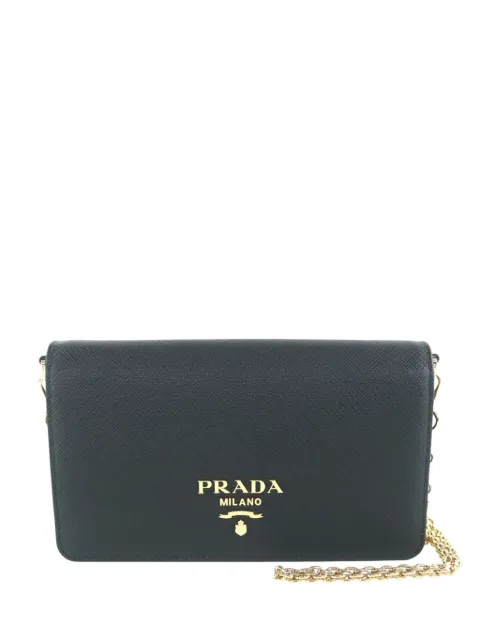 Prada Pre-Owned 2013-2026 Mini Saffiano crossbody bag Black IE5QZ8TNCDMIBXFF