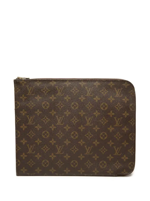 Louis Vuitton Pre-Owned 1988 Monogram Poche Documents Portfolio 30 clutch bag Brown 6TZWJ6RVVUQ9E36E