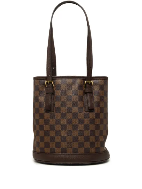 Louis Vuitton Pre-Owned 2002 Damier Ebene Marais bucket bag Brown 1PK9KCGTP6YJFUK9