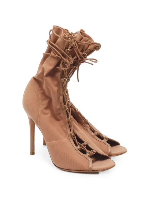 Gianvito Rossi Stevie lace-up ankle boots Neutrals 1416377