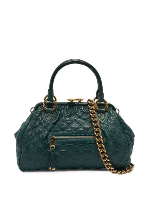Marc Jacobs Stam quilted leather satchel tote bag Green 1411068