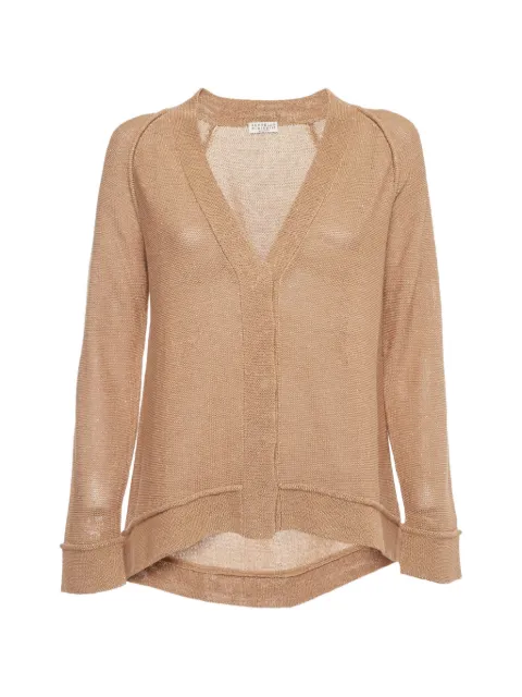 Brunello Cucinelli button-front knit cardigan Neutrals 1411755