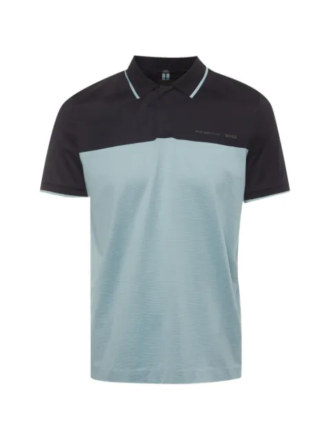 BOSS Phillipson color-blocked logo-print polo shirt Blue 1412697